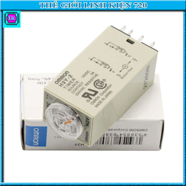Relay thời gian Timer Omron H3Y-2 8P 12v