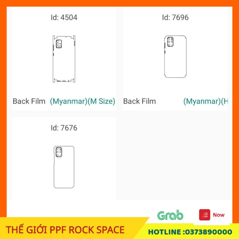 Dán PPF Samsung Galaxy S20 Plus ( có Mặt trước, Mặt Sau, Full bộ theo lựa chọn) Rock Space