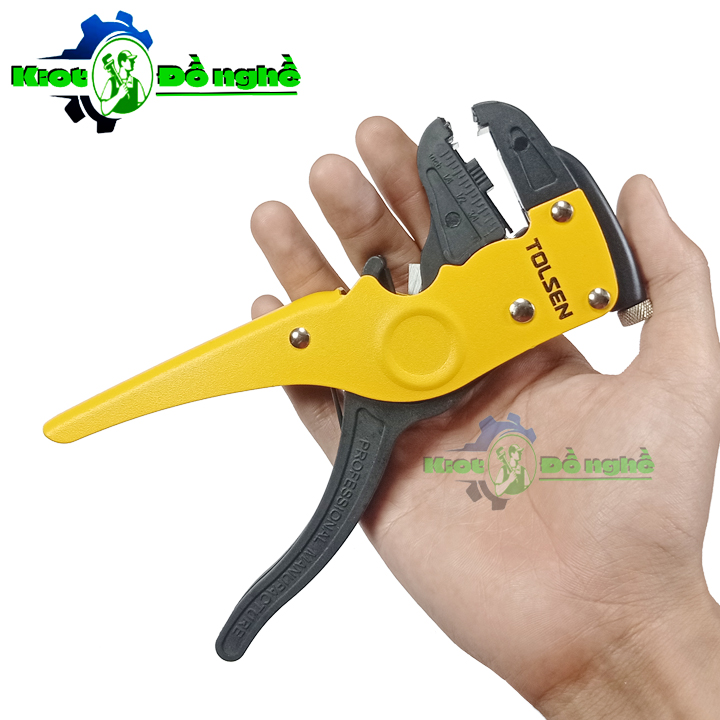 Kìm tuốt dây điện tự động TOLSEN 38050-Kìm tuốt dây, kìm cắt dây điện 2 trong 1 - KIOT ĐỒ NGHỀ