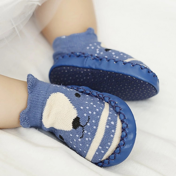 Giày Tất Len Đế Da Mềm Có Chống Trượt cho bé