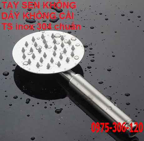 TIA NƯỚC TO TẮM ĐÃ Tay Sen Tắm Vòi Hoa Sen INOX 304 TS22  KHÔNG DÂY SEN TAY SEN TRÒN INOX 304 chống han rỉ vòi sen tắm