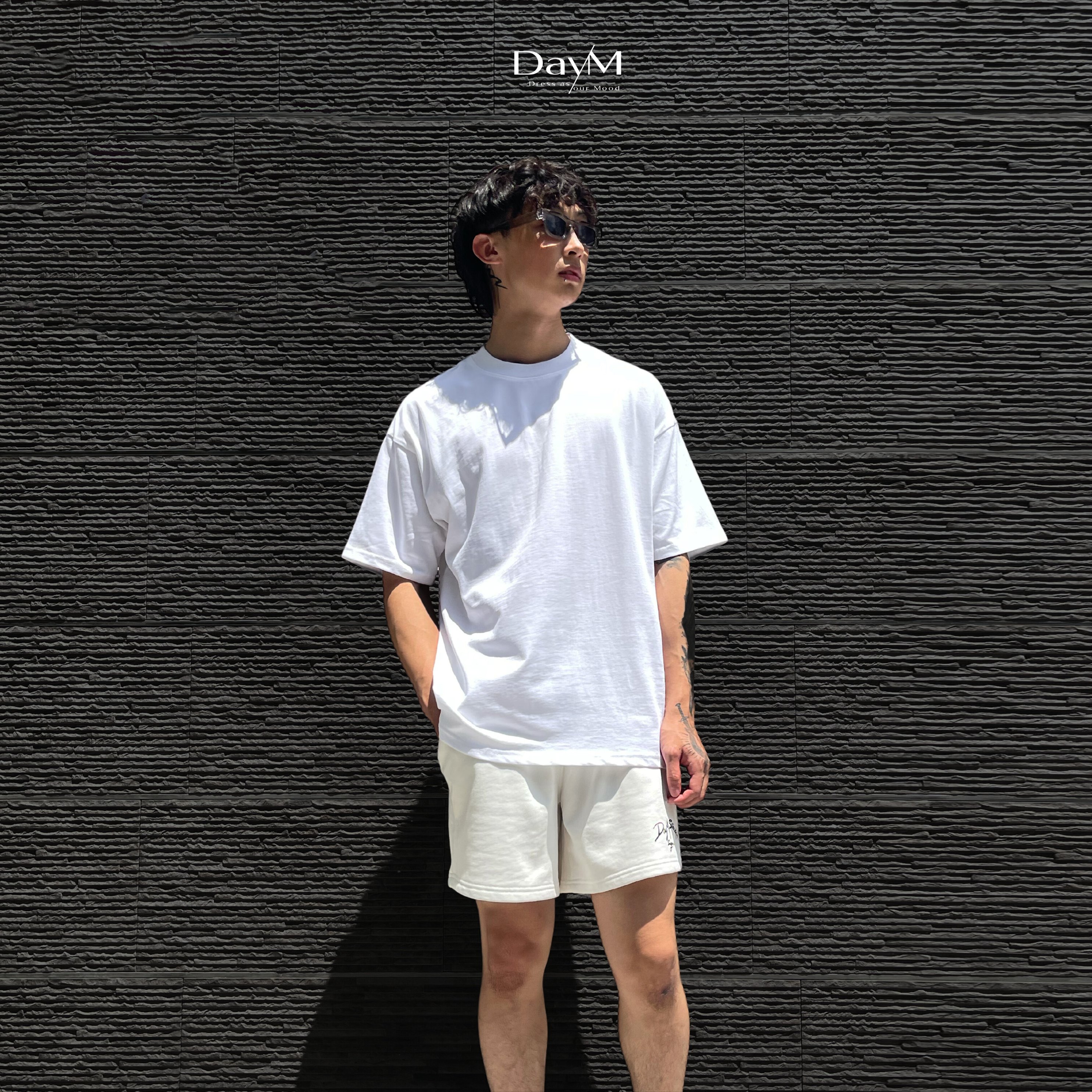 Áo thun nam DayM | Basic Tee Version 2 - Form Âu, oversize, 100% cotton co giãn 2 chiều thoáng mát, 250gsm