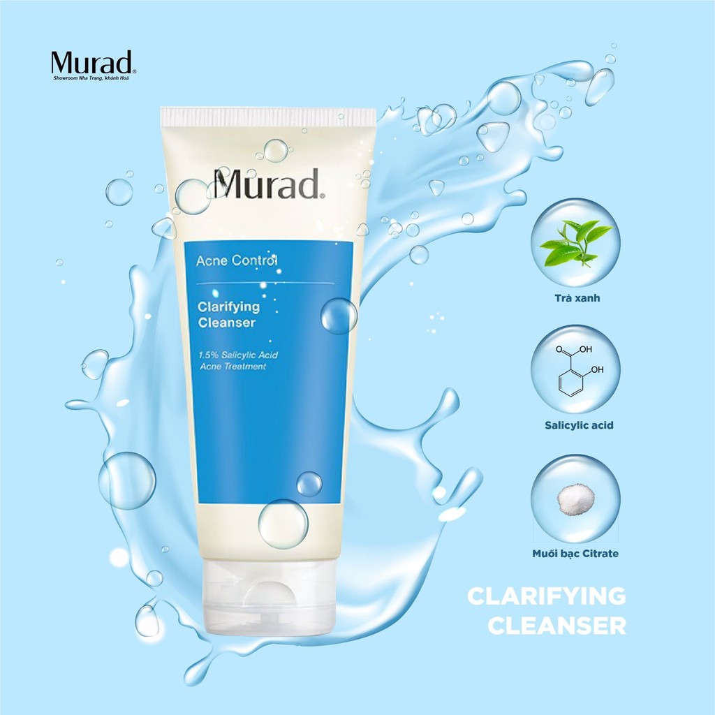 Sữa rửa mặt cho da dầu mụn Murad Clarifying Cleanser 148ml