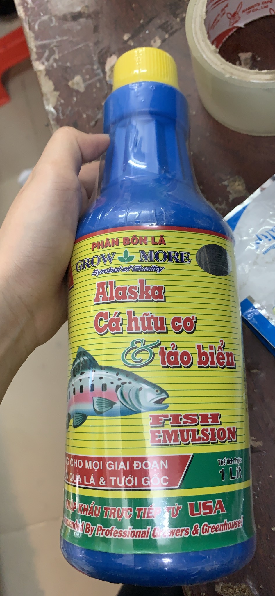 Đạm Cá Thủy Phân Alaska Cá Hưu Cơ & Tảo Biển chai 1 lít