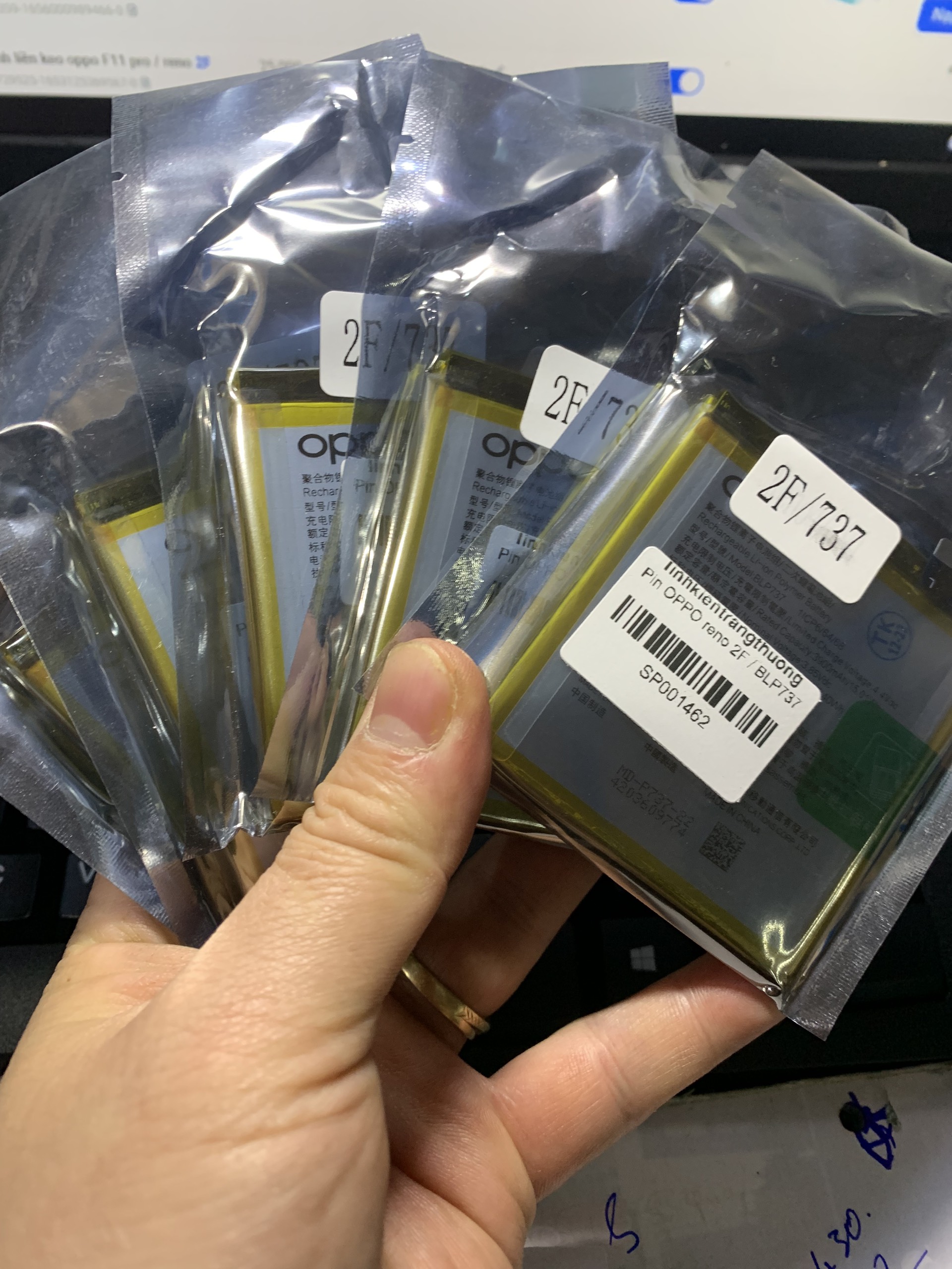 Pin oppo BLP737 dùng cho Reno 2F, 4000mAh, bảo hành 3 tháng