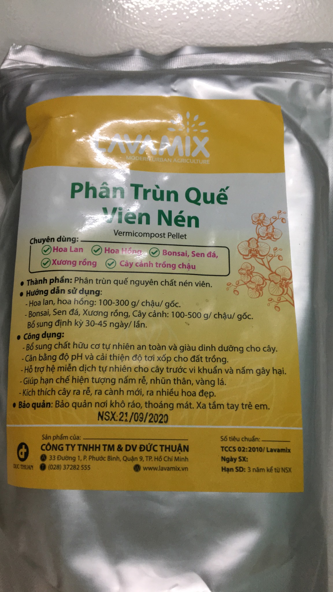 pHÂN TRÙN QUẾ VIÊN NÉN LAVAMIX GÓI 1KG