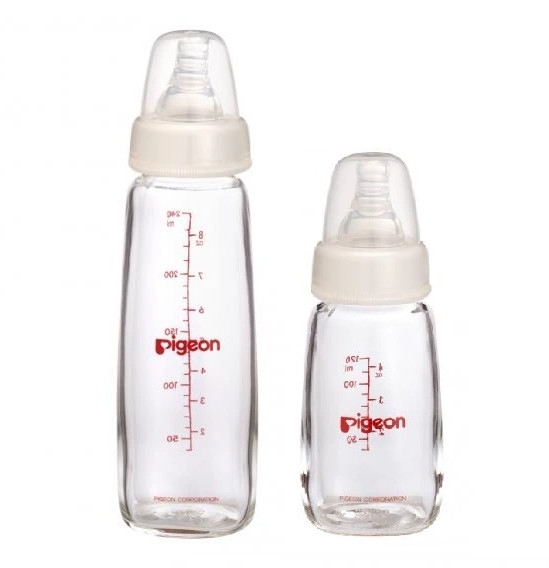 BÌNH SỮA THỦY TINH CỔ HẸP PIGEON 120ML/240ML