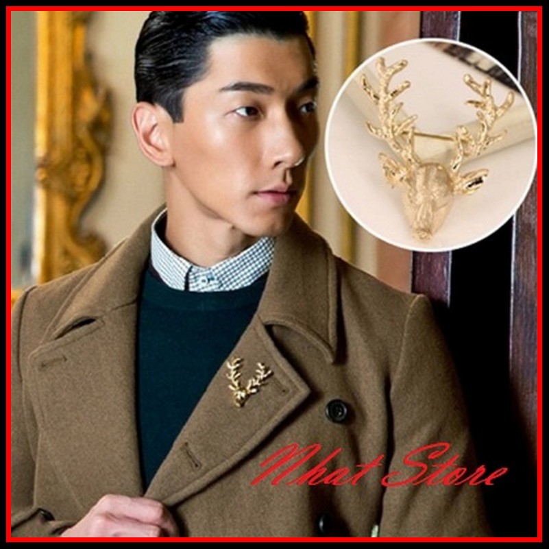 Cài Áo Vest Thời Trang Nam Nữ Hình Đầu Hươu Được Thiết Kế Đơn Giản Tôn Lên Vẻ Đẹp Của Bạn Trong Mắt Đối Phương