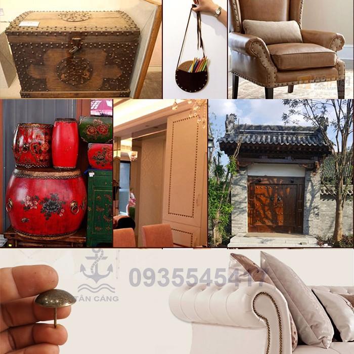 Bộ 10 Đinh Dù Màu Đồng D 19mm