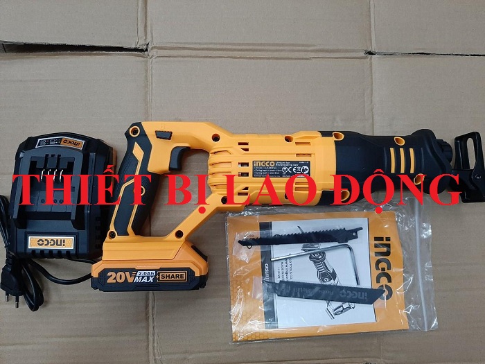 20V Máy cưa kiếm dùng pin Ingco CRSLI1151 (GỒM 1 PIN VÀ 1 SẠC 20V)