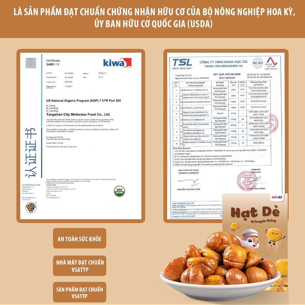 Hạt dẻ tách vỏ 120g Bestore