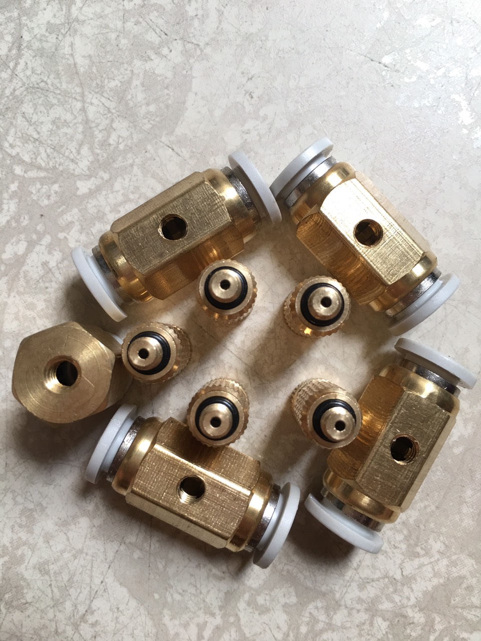 combo 5 béc phun sương làm mát bằng đồng số 2