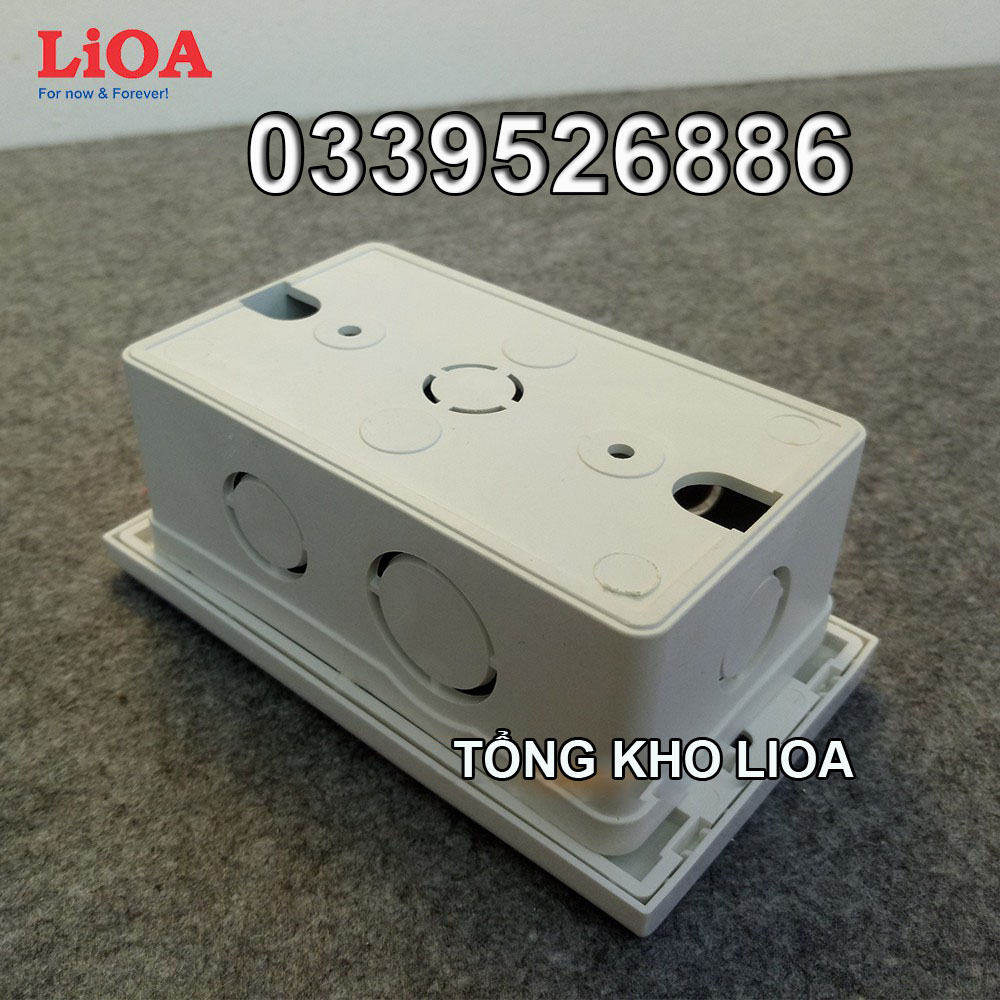Combo ổ cắm điện ba 2 chấu 16A LiOA (3520W) - Âm tường