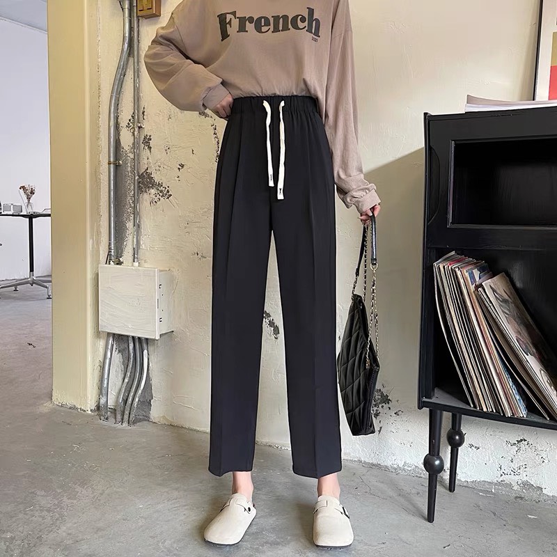 [25-27/4 Hoàn tiền 15%]Quần Baggy nữ lưng chun vải ruby mềm mịn mát m836
