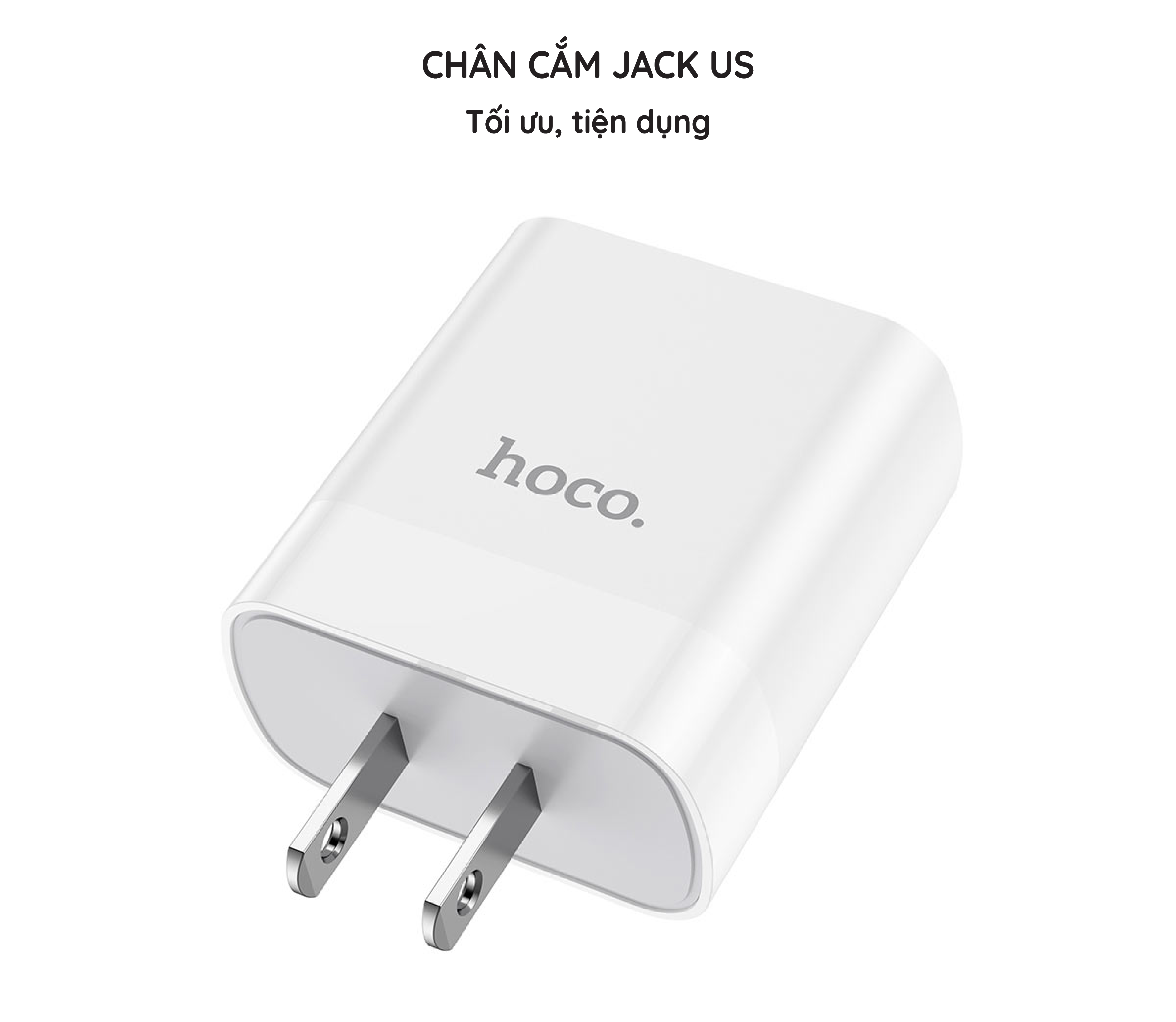 Cóc Sạc Nhanh Hoco C80 1 Cổng Usb 3.0a Pd Qc3.0 20w