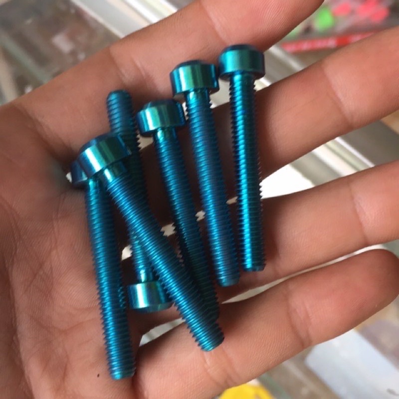 Combo 3 Ốc Titan Gr5 Kèm Long Đen Gắn Rỏ Thái