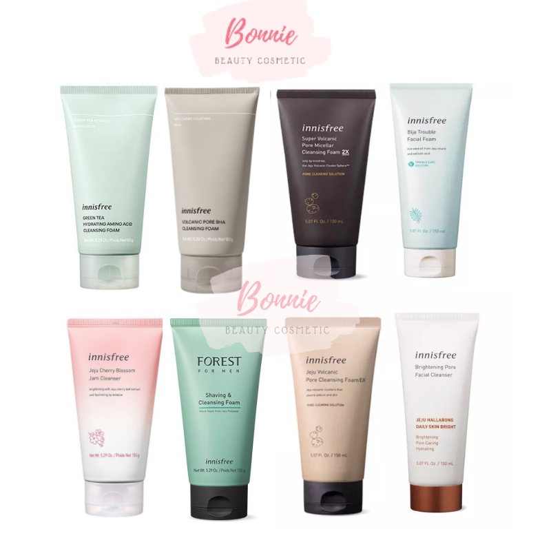 [HCM] Sữa Rửa Mặt Innisfree Cleansing Foam 150ml Đủ Loại