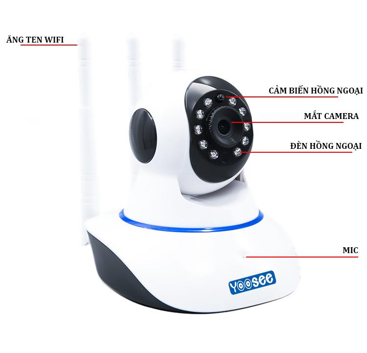 (Tặng Kèm Thẻ Nhớ 128GB) - CAMERA WIFI - YOOSEE WIFI SIÊU NÉT 2.0 FULL HD 1920 x 1080P
