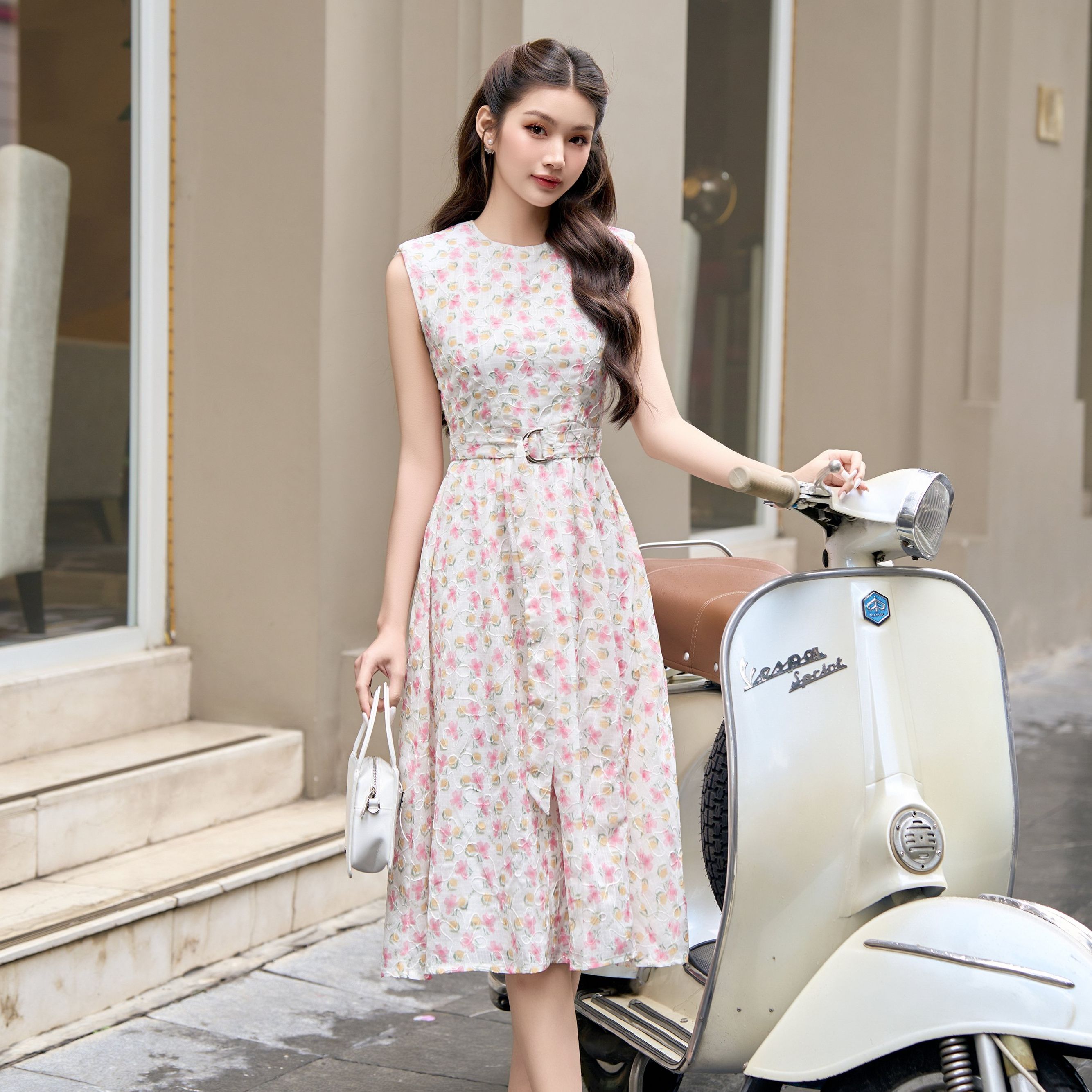 Voucher siêu sale 15% olv - đầm camille fleur dress
