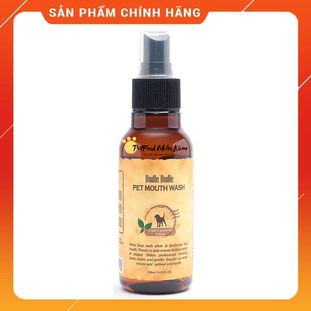 XỊT VỆ SINH RĂNG MIỆNG CHO CHÓ - 120ml