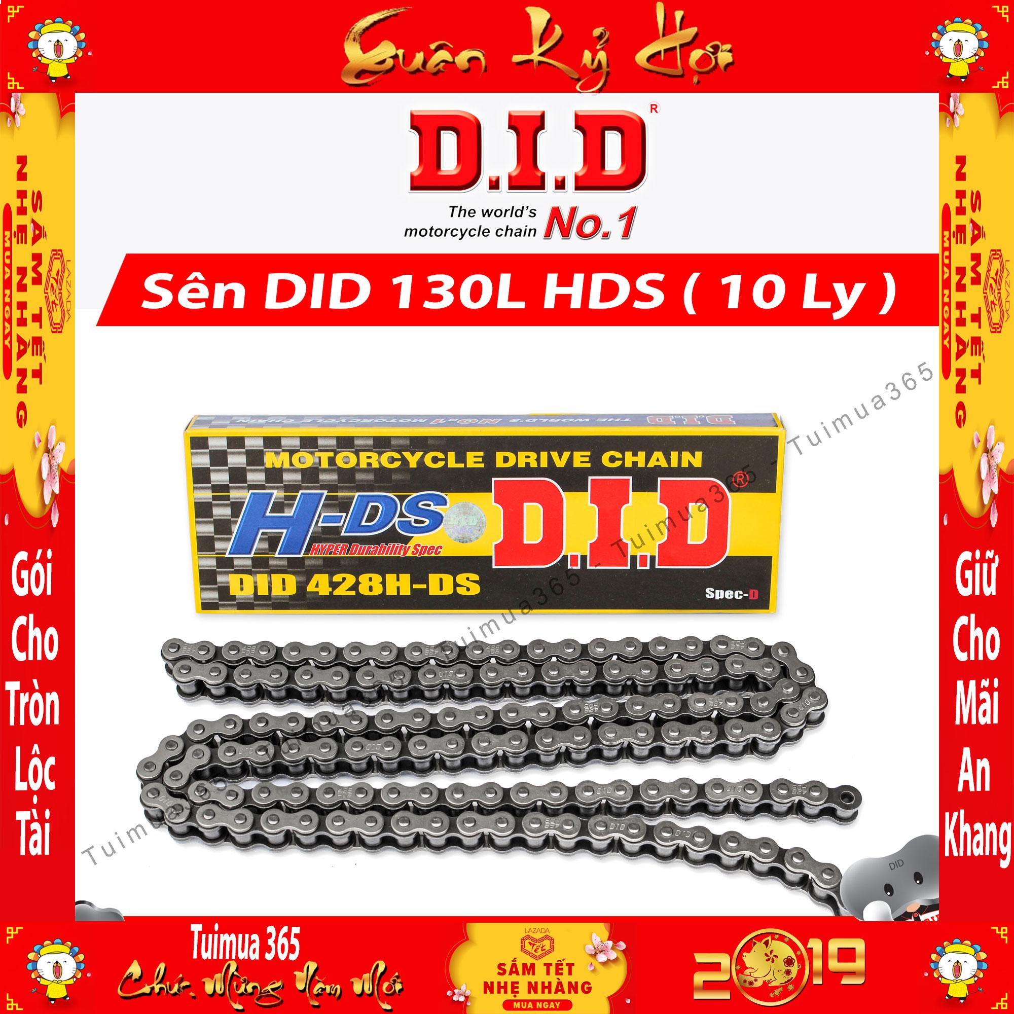 Sên rời 120L DID Sên đen 10Ly Dùng Cho (  Exciter 135, Winner 150, Wave 100 110 RSX Dream Sirius Jupiter Raider Future )  ( Thái Lan )