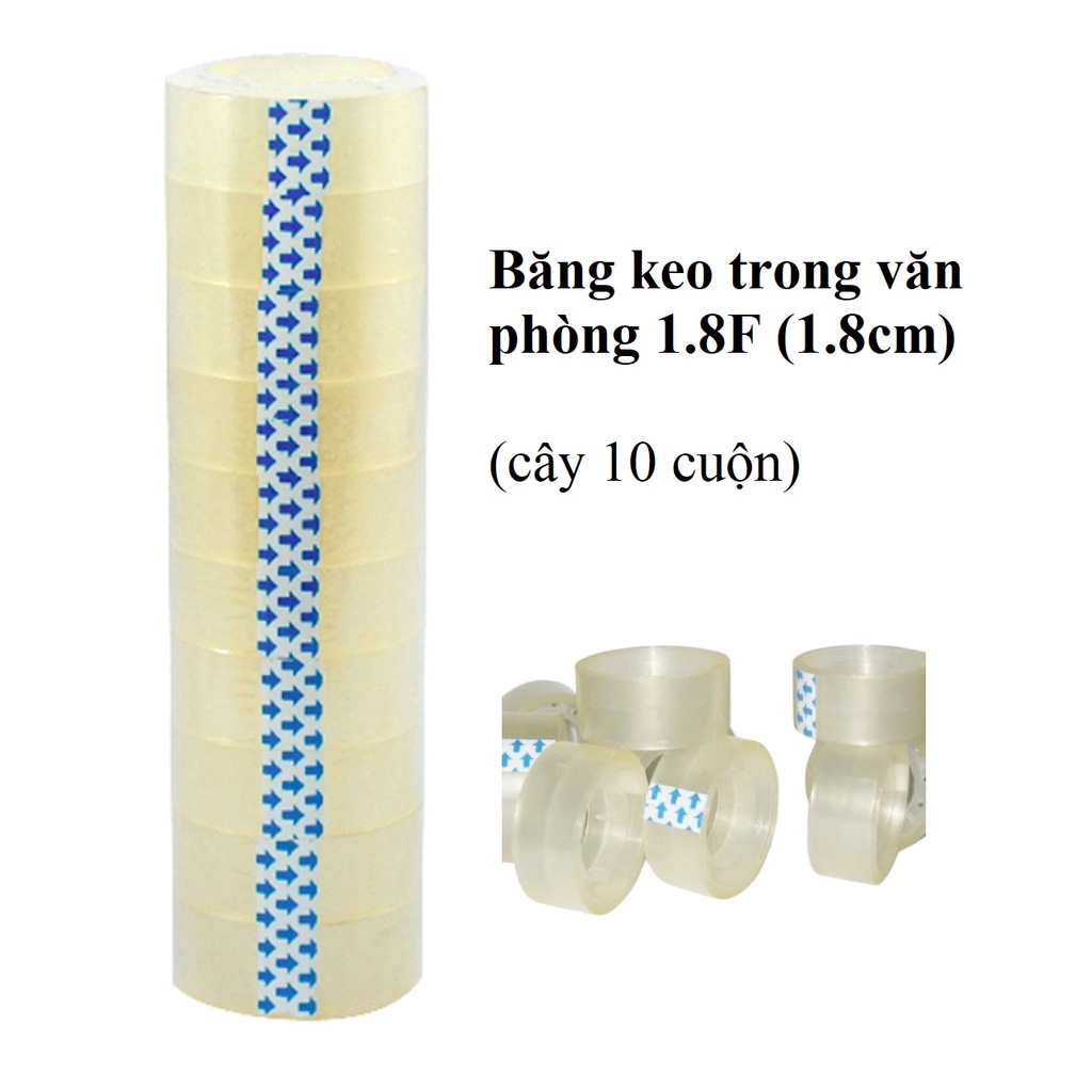 Combo 10 Cuộn băng keo văn phòng phẩm