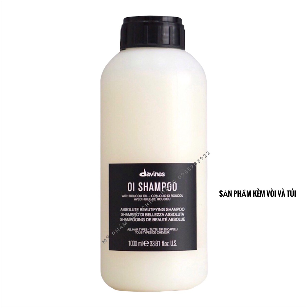 Bộ dầu gội xả hoàn mỹ cho mọi loại tóc davines oi 1000ml