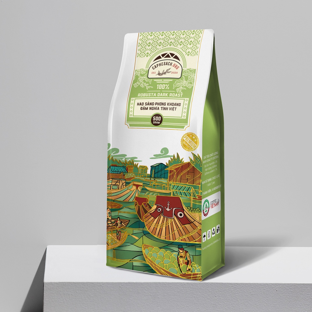 Cà Phê 100% Robusta Honey Nguyên Chất | Rang Đậm | Vị Chocolate, body dày, đậm đà | Pha cà phê sữa