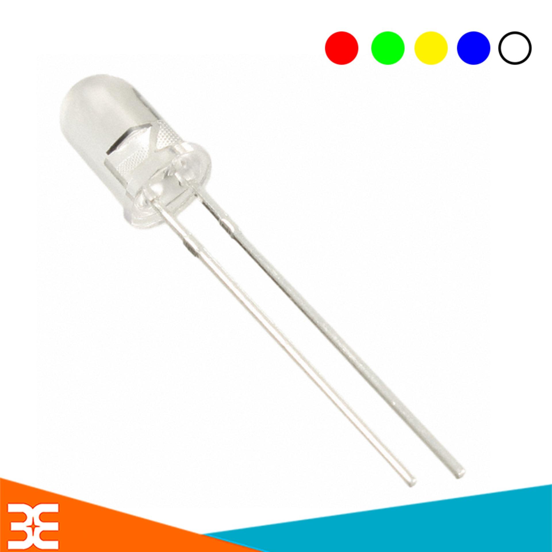 Gói 100 Con Led Đơn Siêu Sáng 5mm  - Trắng