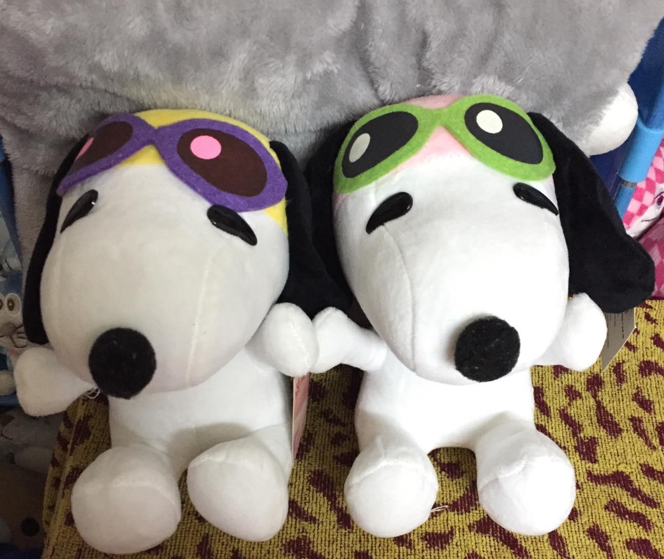 [HCM]Chó bông Snoopy đeo kính phi công màu sắc cực dễ thương