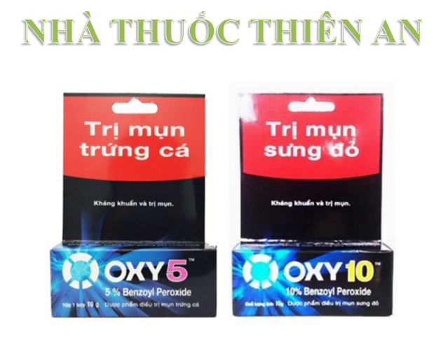 Gel bôi mụn OXY 5 - OXY 10 (tuýp 10g)