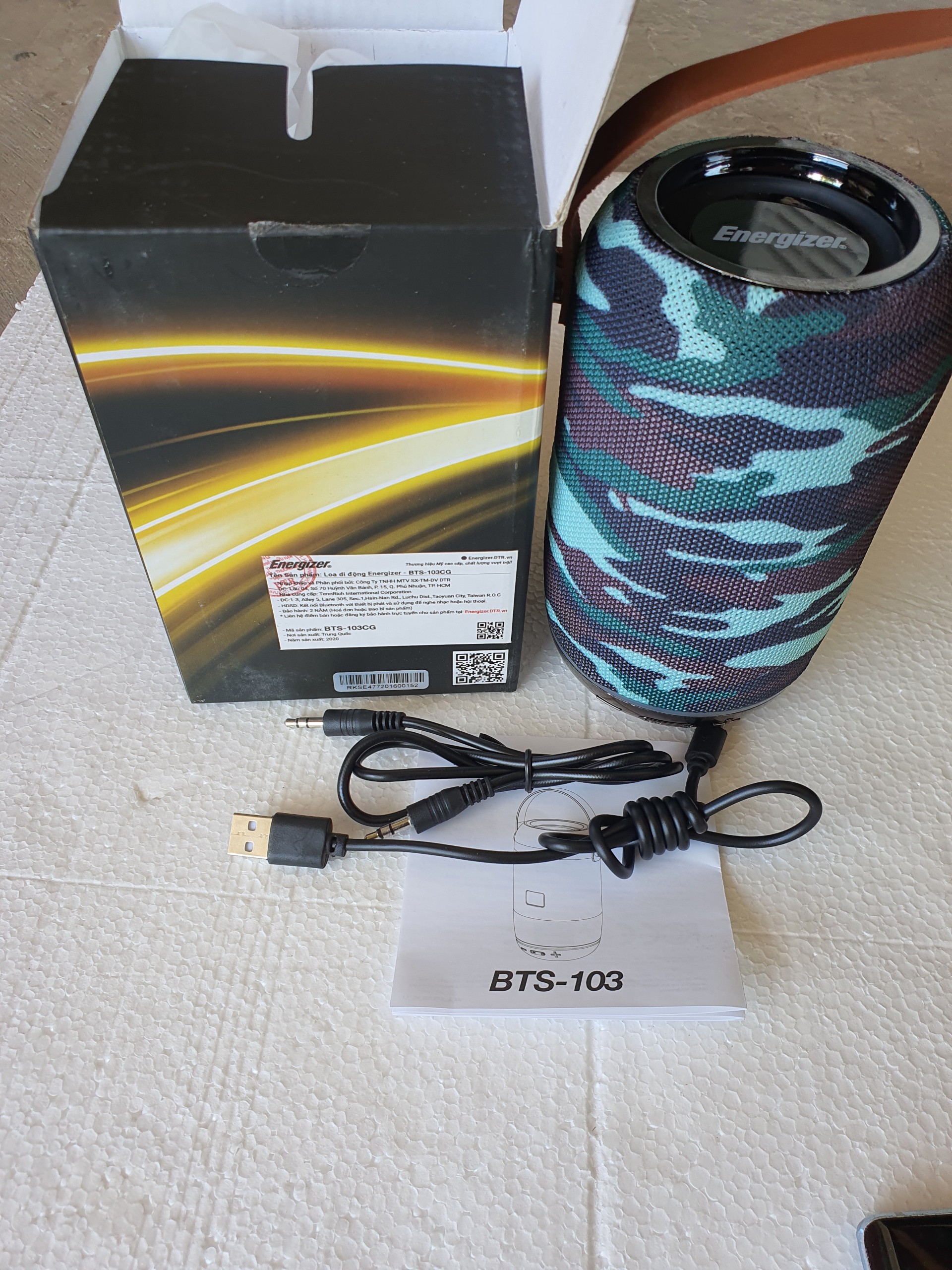 Loa bluetooth Energizer BTS-103 kiêm sạc dự phòng
