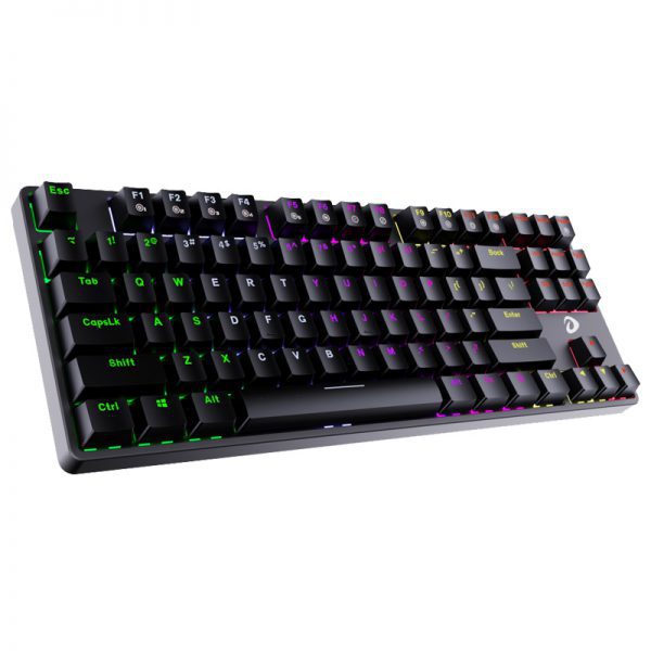 Bàn phím cơ Gaming DareU EK87 - Black: Multi-LED, Đèn sáng Đa Dạng