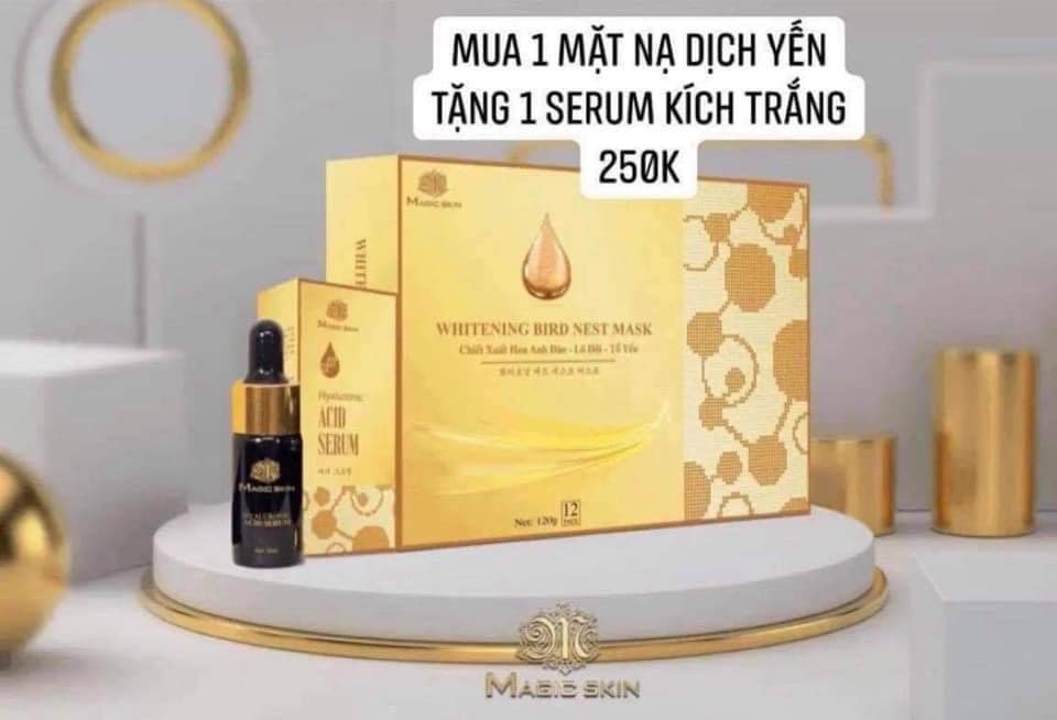 Mặt nạ dịch yến Whitening Face Mask ( MUA 1 TẶNG 1 )