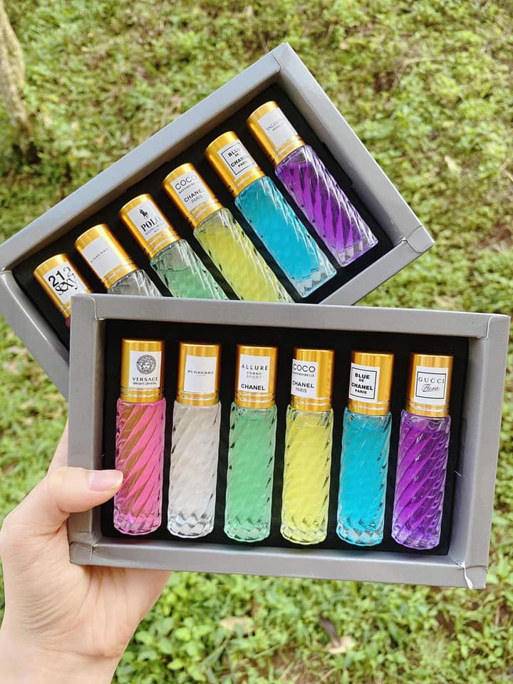Set nước hoa 6 chai lăn tháp
