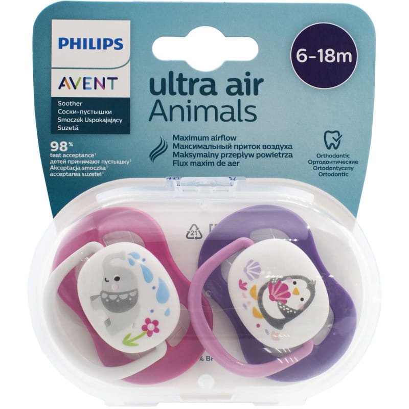 [Mới] Ty ngậm Ultra Air Animals Philips AVENT