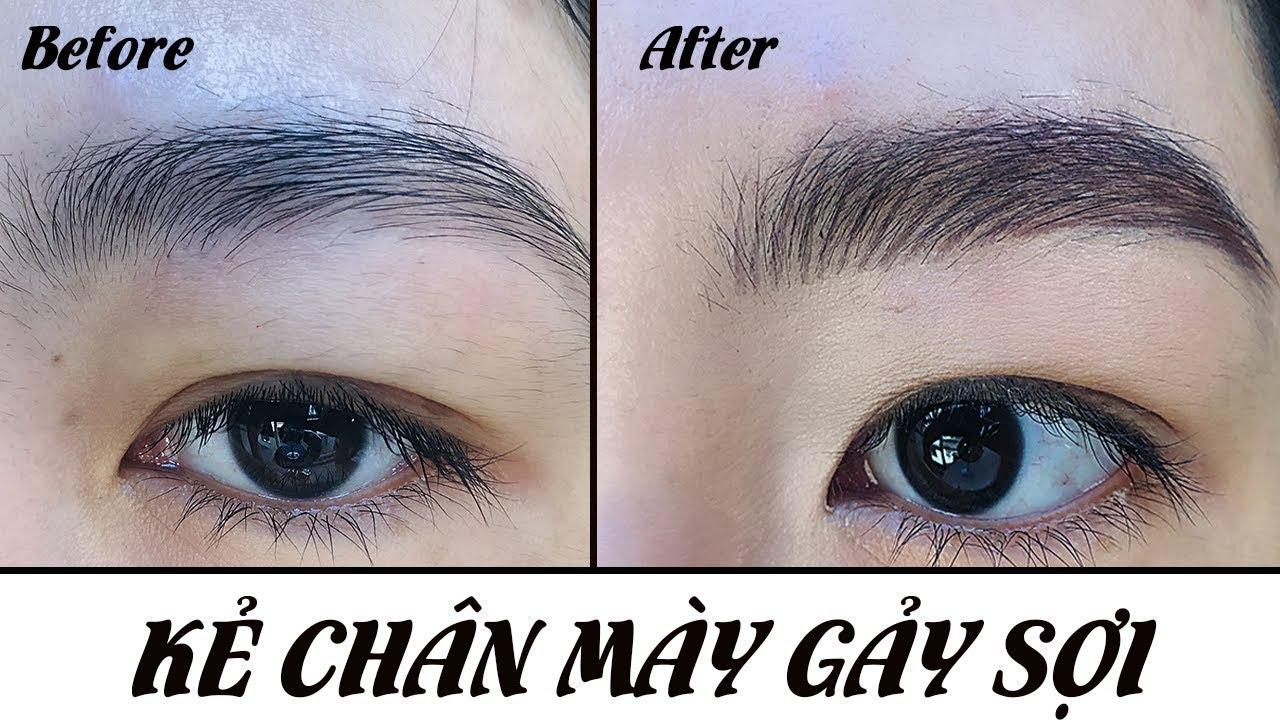 [HCM]Bút Kẻ Lông Mày Phẩy Sợi 4D Fine Skech Miking Pretty