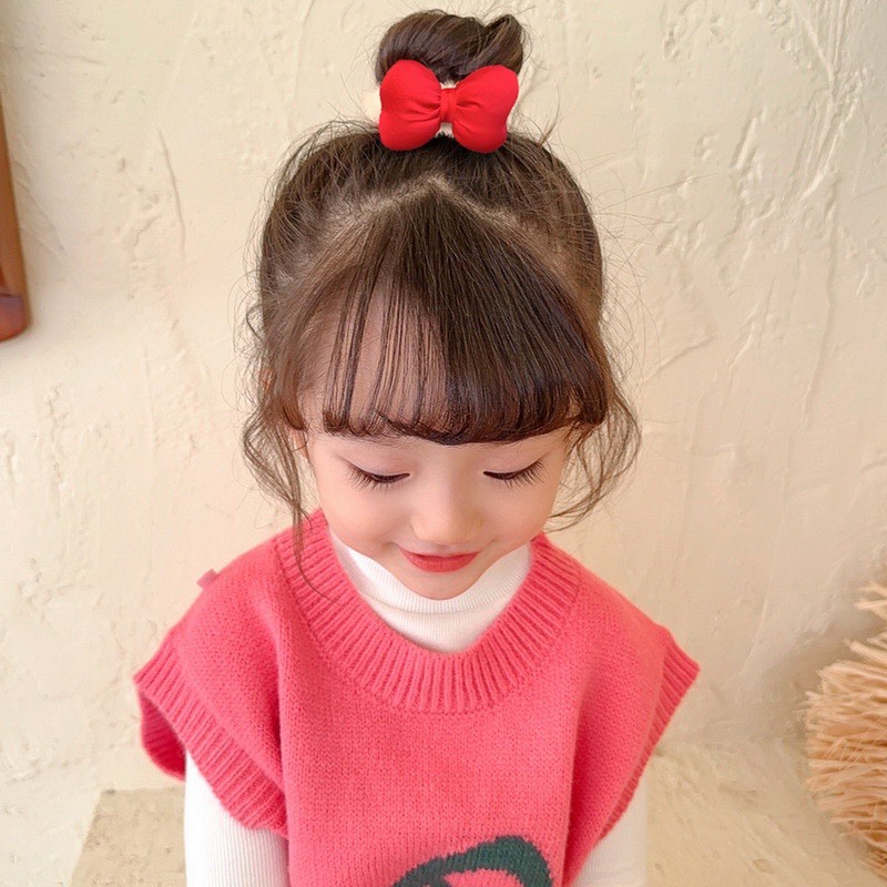 Set of 2 Cute Red Bow Hair Clips