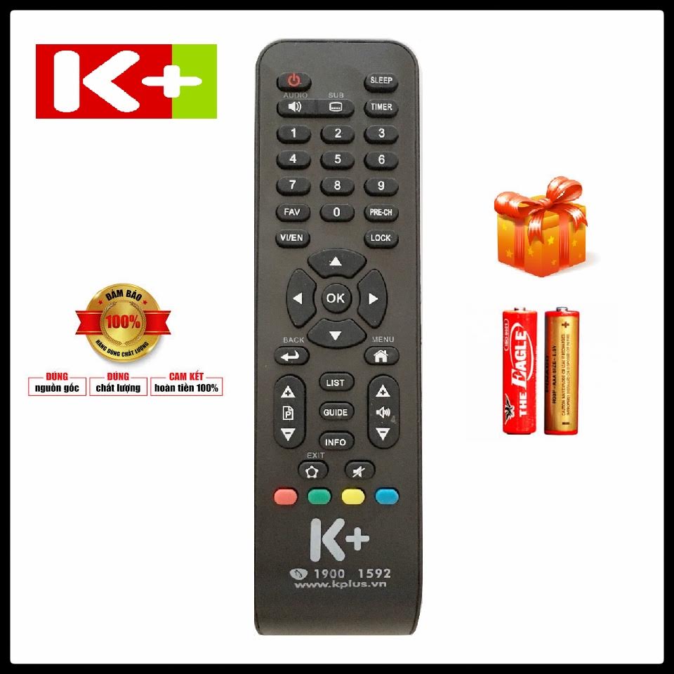 [HCM]Điều khiển đầu thu KTS vệ tinh K+HD ( Đời mới )