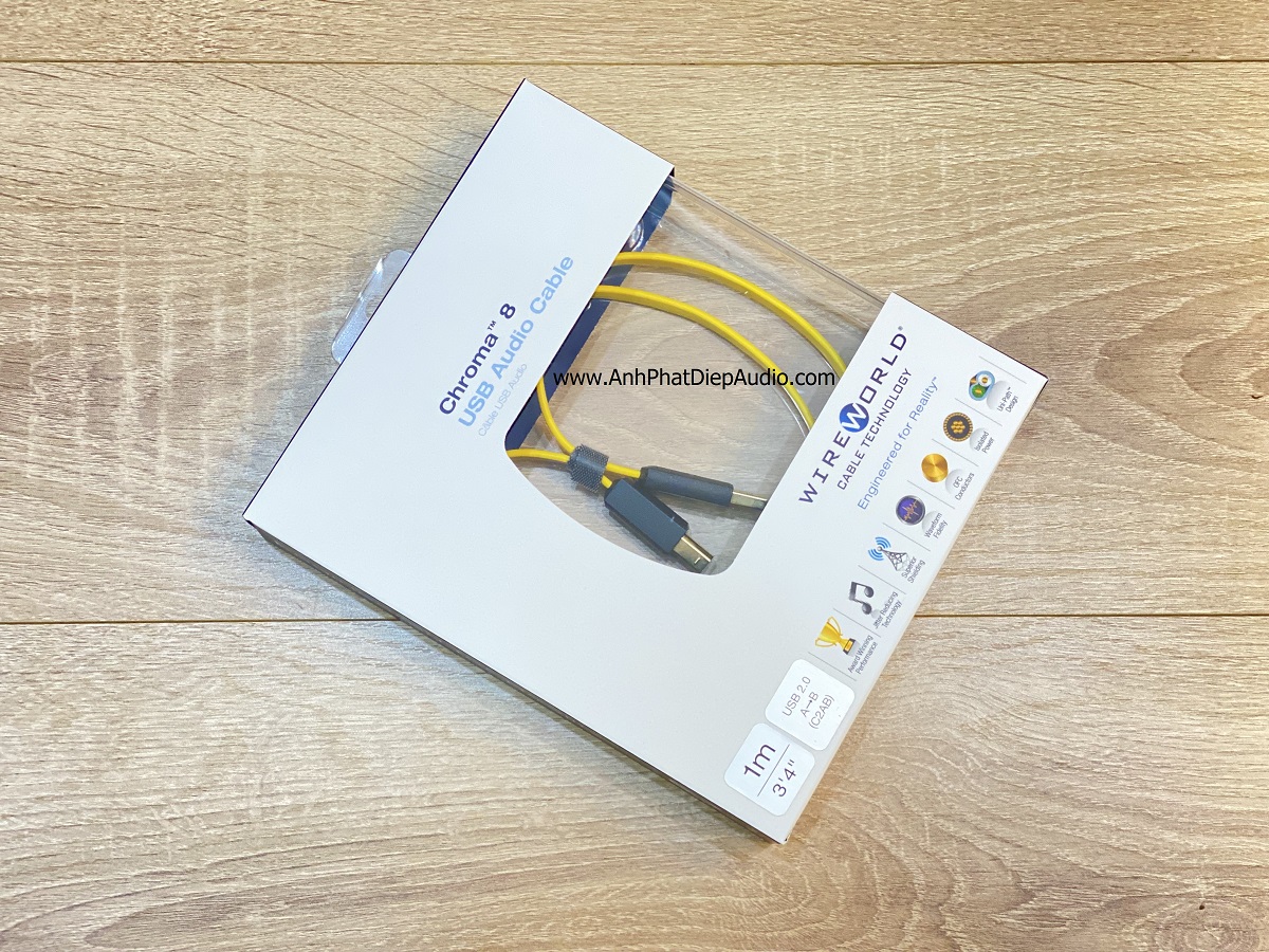 Dây usb WIREWORLD Chroma 8 USB 2.0 A to B Audio Cables