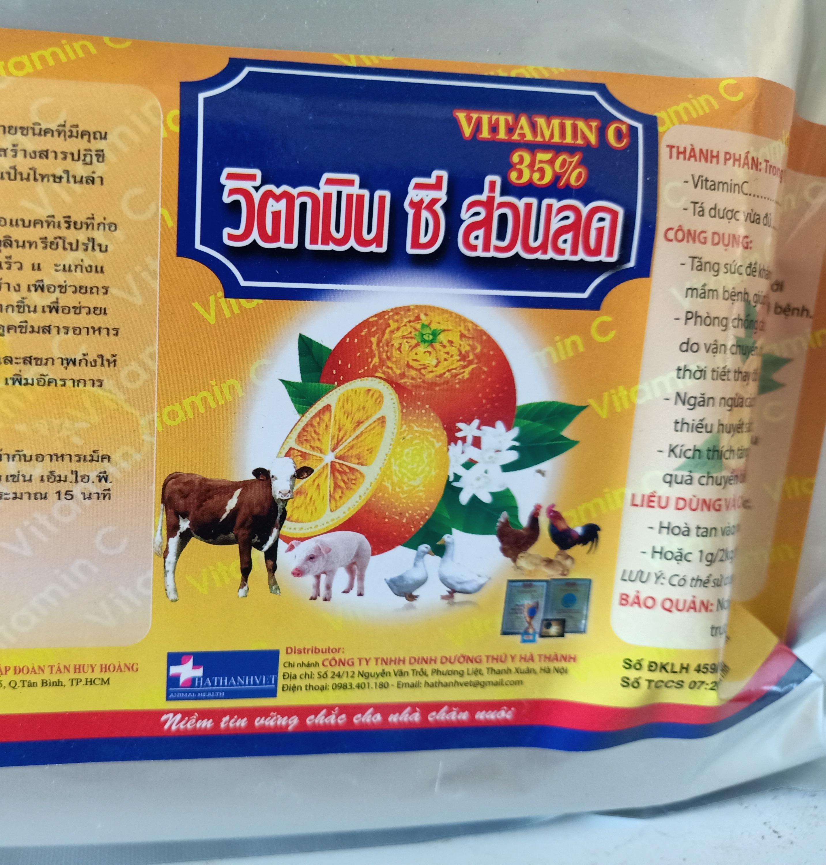 1kg VITAMIN C 35% NHẬP KHẨU THÁI LAN