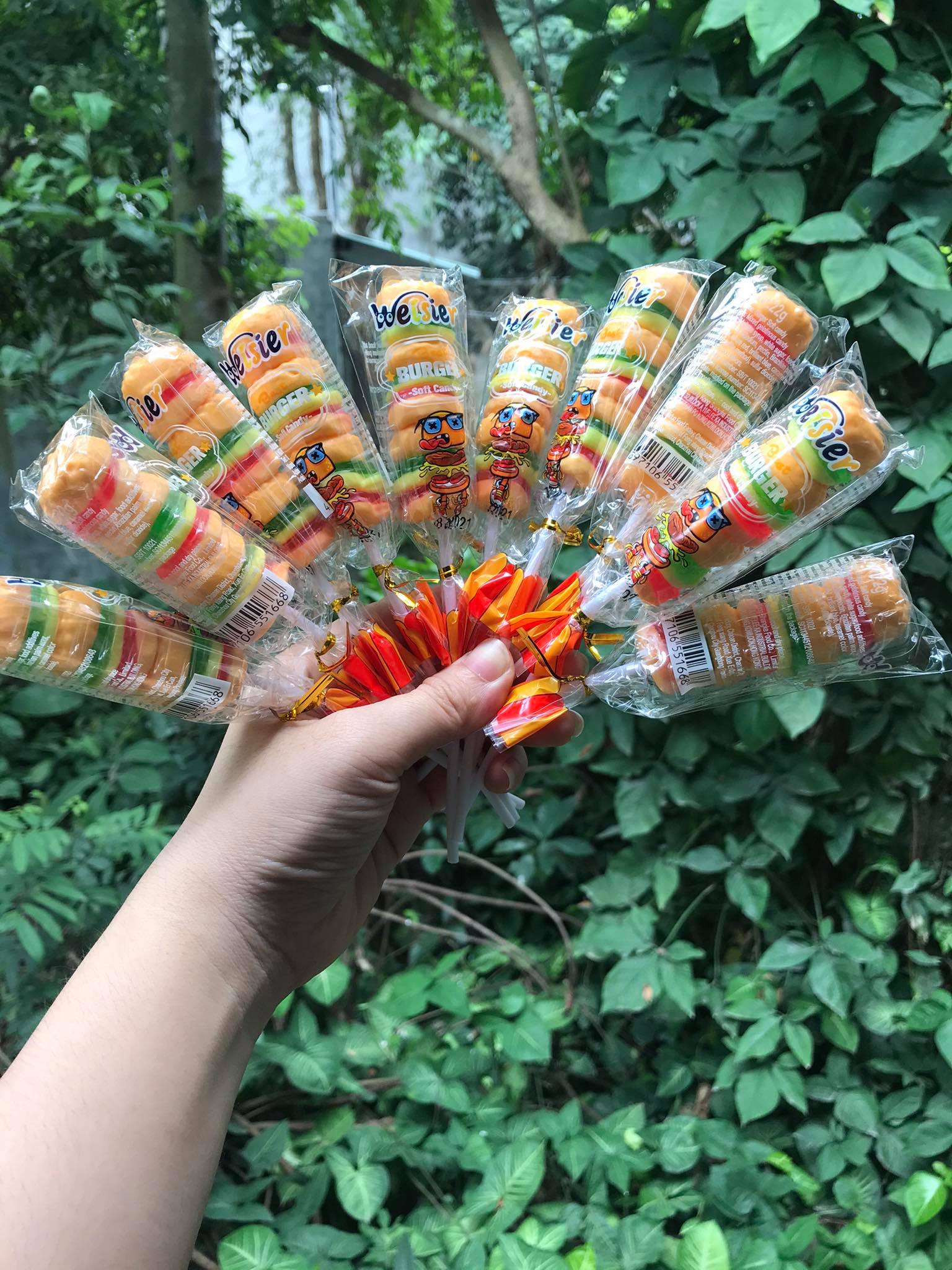 KẸO DẺO HÌNH  HAMBURGER DỄ THƯƠNG SIÊU NGON