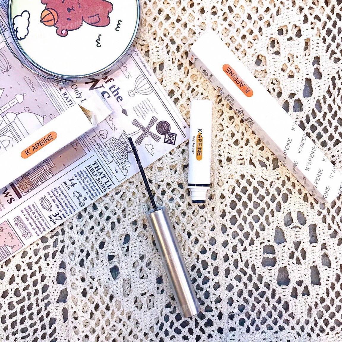 Mascara Sợi Mảnh K'Apeine- Chuốt Mi Sợi Mỏng- Cong Vút