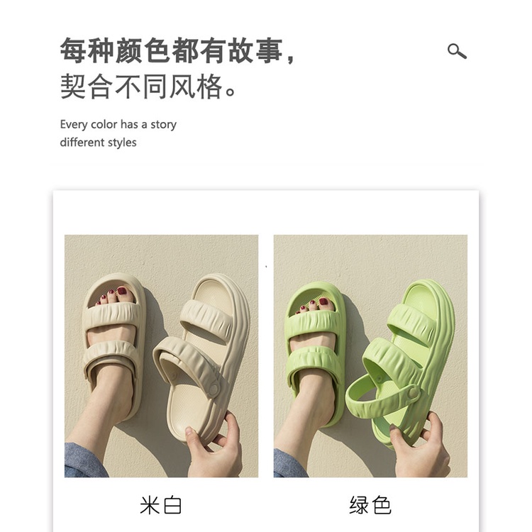Sandal nữ dép 2 quai ngang có quai hậu đi học đi chơi thời trang sang chảnh đế cao siêu mềm chống trơnDép Sandal nữ quai ngang bèo nhún Dép quai hậu nam nữ đi học đế bánh mì Hottrend 2023