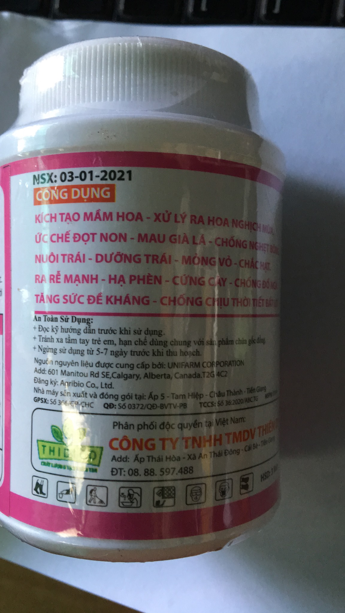 Phân bón MPK 0-52-34 lọ 100gr