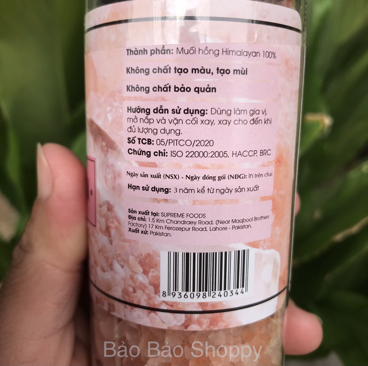 Muối hồng Himalaya TOPSPICE( SP CTy Petrolimex) 380g( nắp có cối xay)