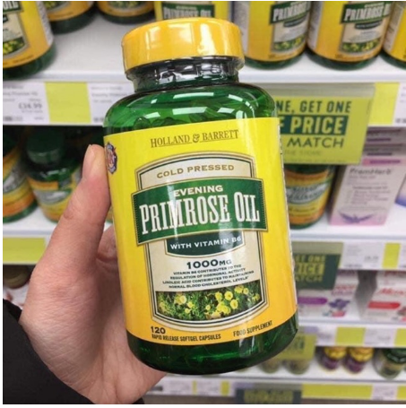 Tinh dầu hoa Anh thảo Evening Primrose Oil Holland & Barrett 120 viên