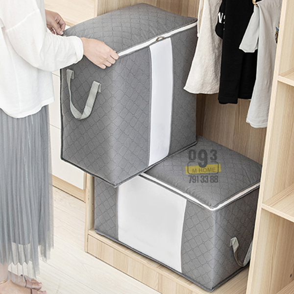 Storage Bag Clothes Blanket Pillow Box Clothing Sweater Box Pouch Holder Organizer