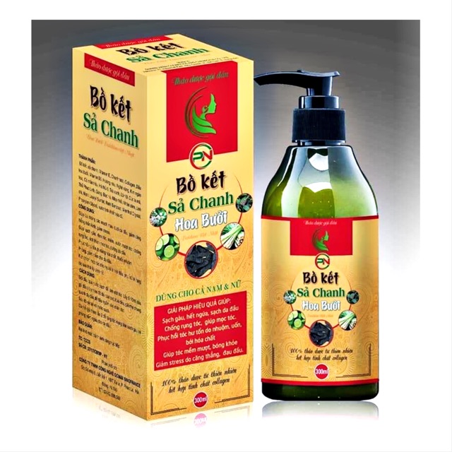 [HCM]Dầu gội Bồ Kết Sả Chanh Hoa Bưởi 300ml HÀNG XỊN