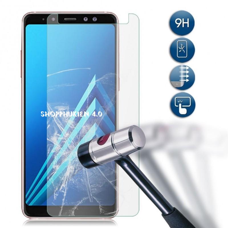 kính cường lực samsung Galaxy A7 2018 (Trong suốt k full)
